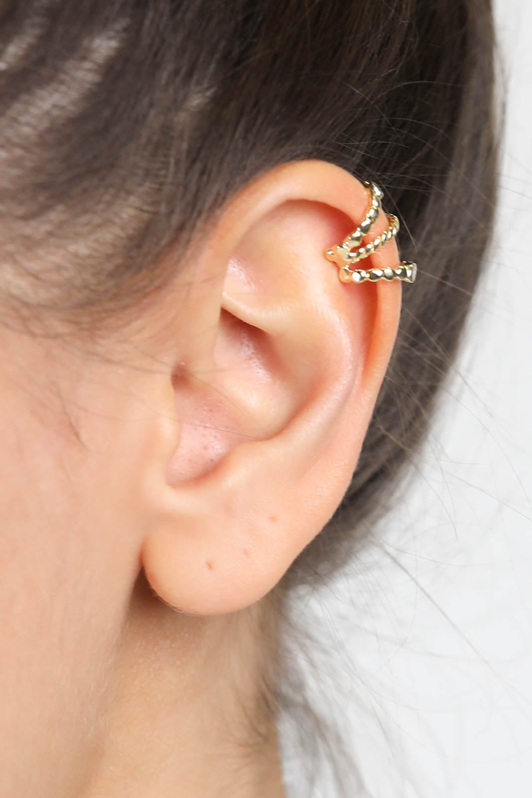 Boucles d'oreilles/cuff N° 1809 en or