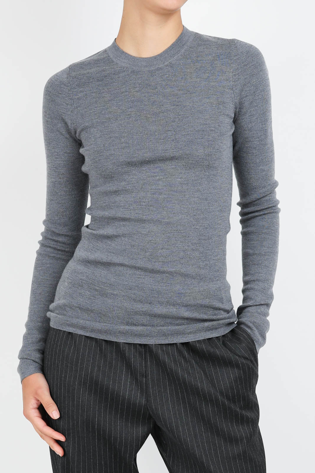 Pullover Erwin en gris moyen