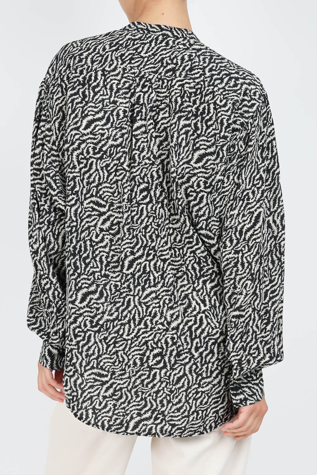 Blouse Catchell en écru/noir