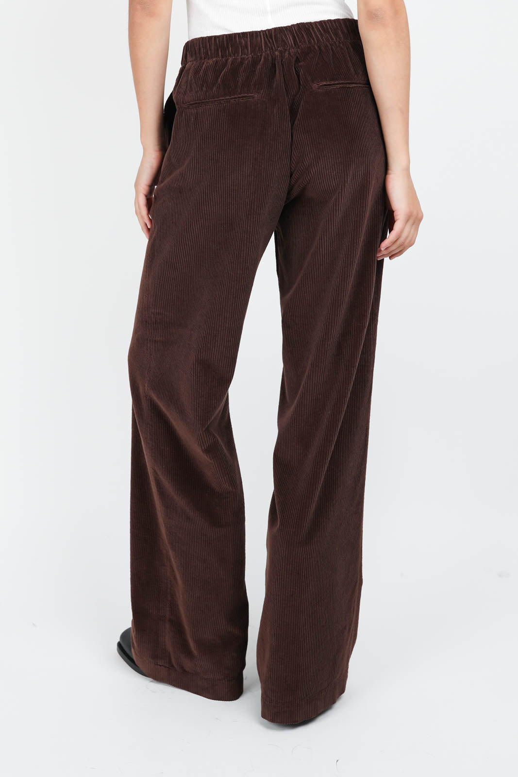 Pantalon en coton chocolat