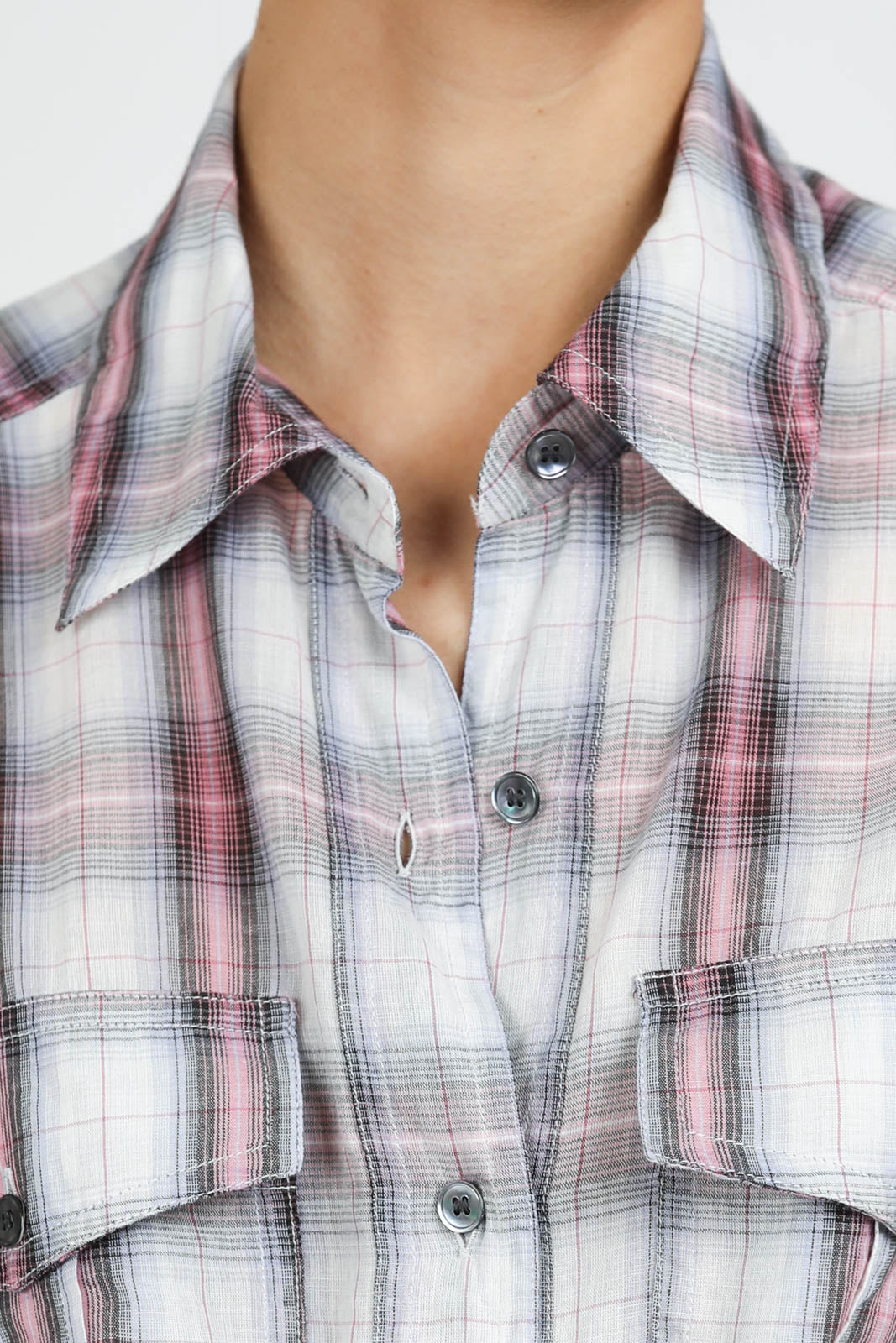 Blouse Nath en écru/rose