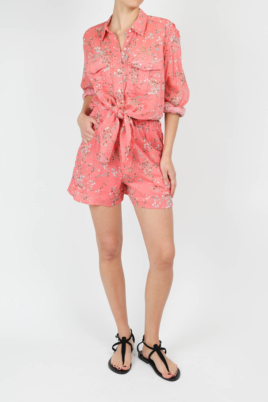 Blouse Cathy en rose shell