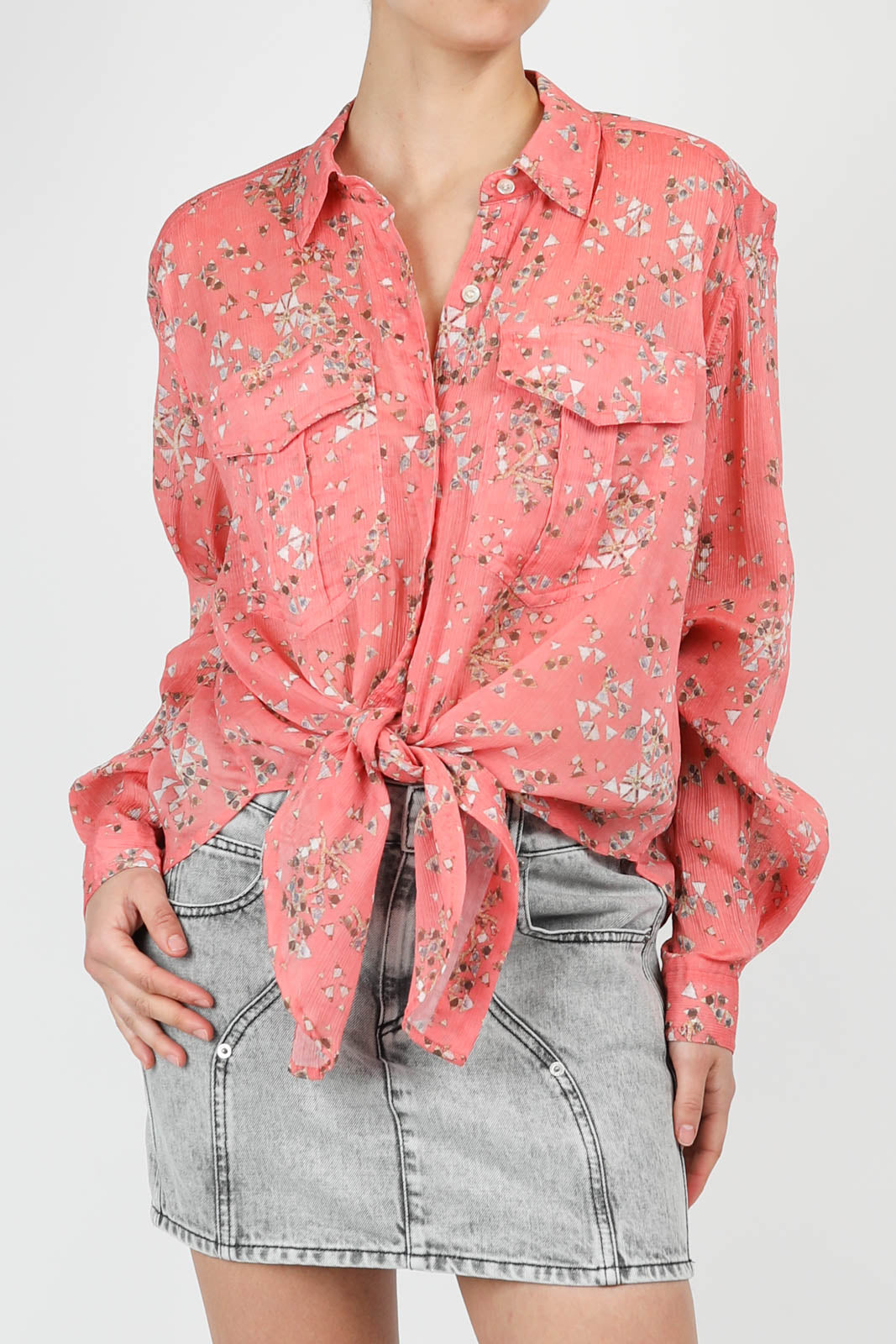 Blouse Cathy en rose shell