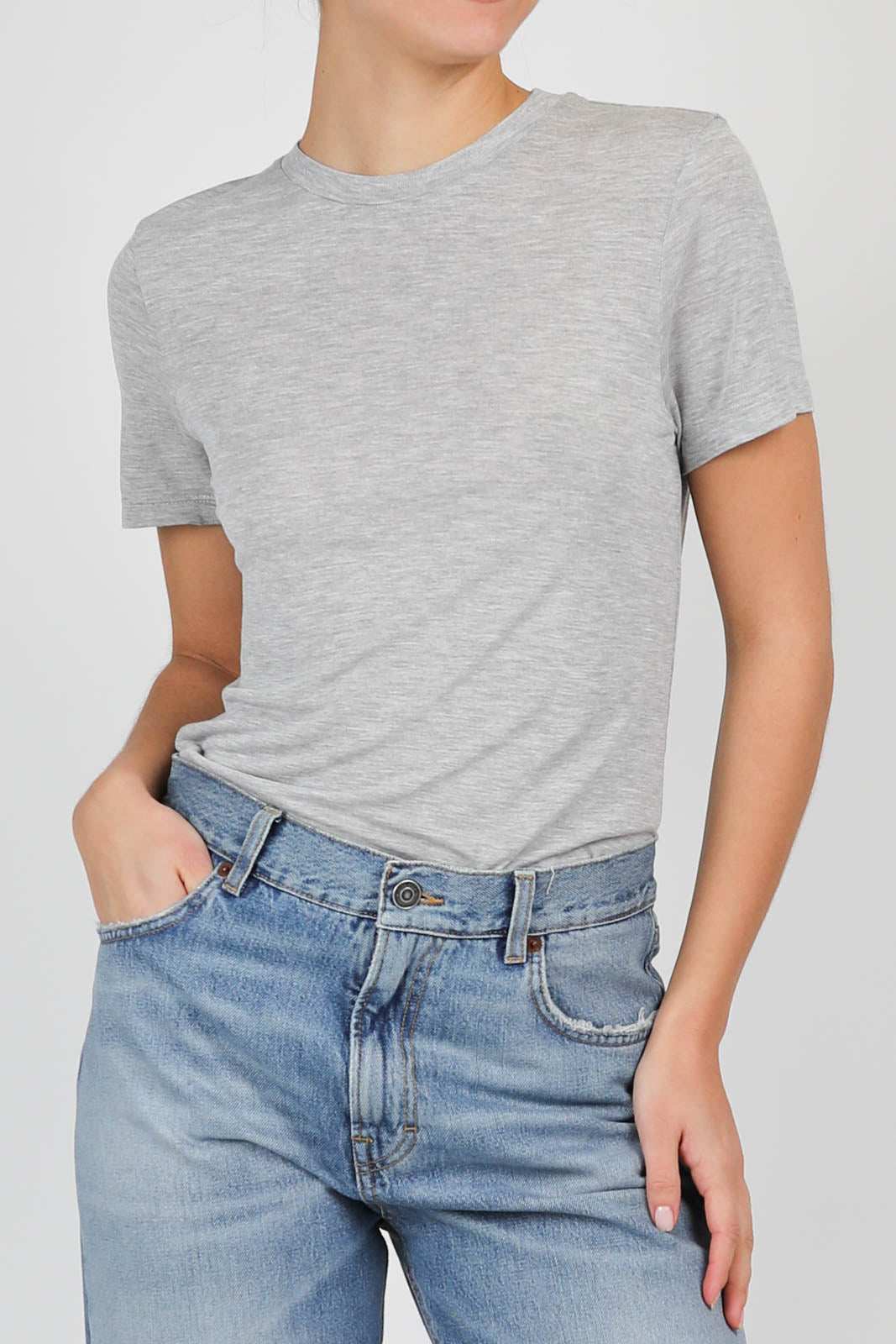 T-shirt Annise en gris chiné