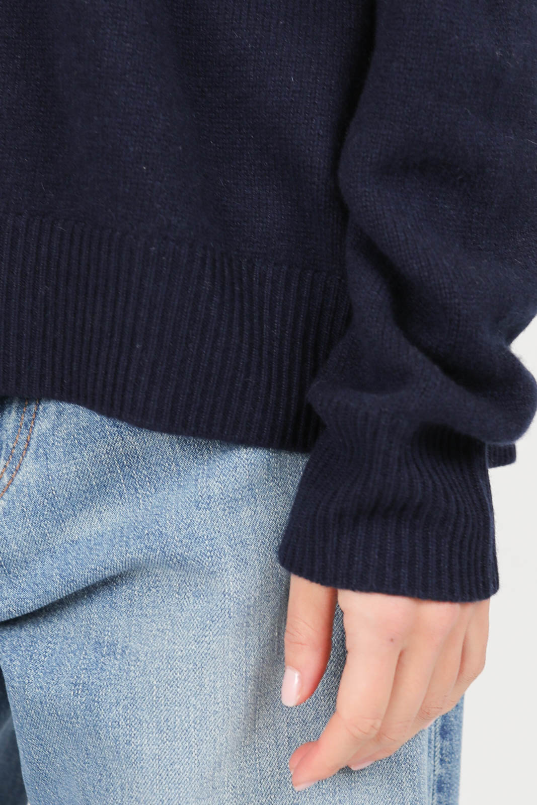 Pullover Boyfriend en bleu marine