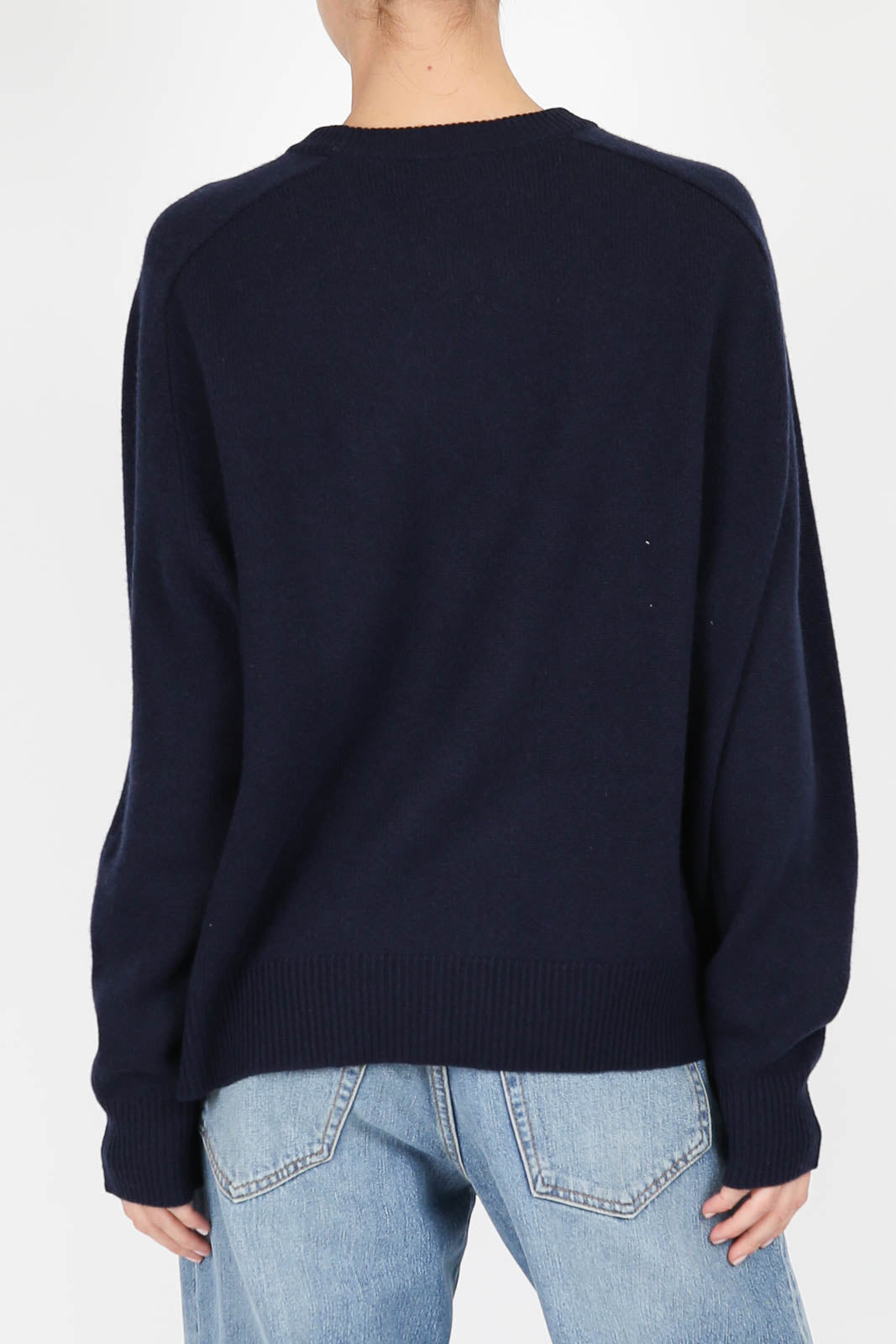 Pullover Boyfriend en bleu marine