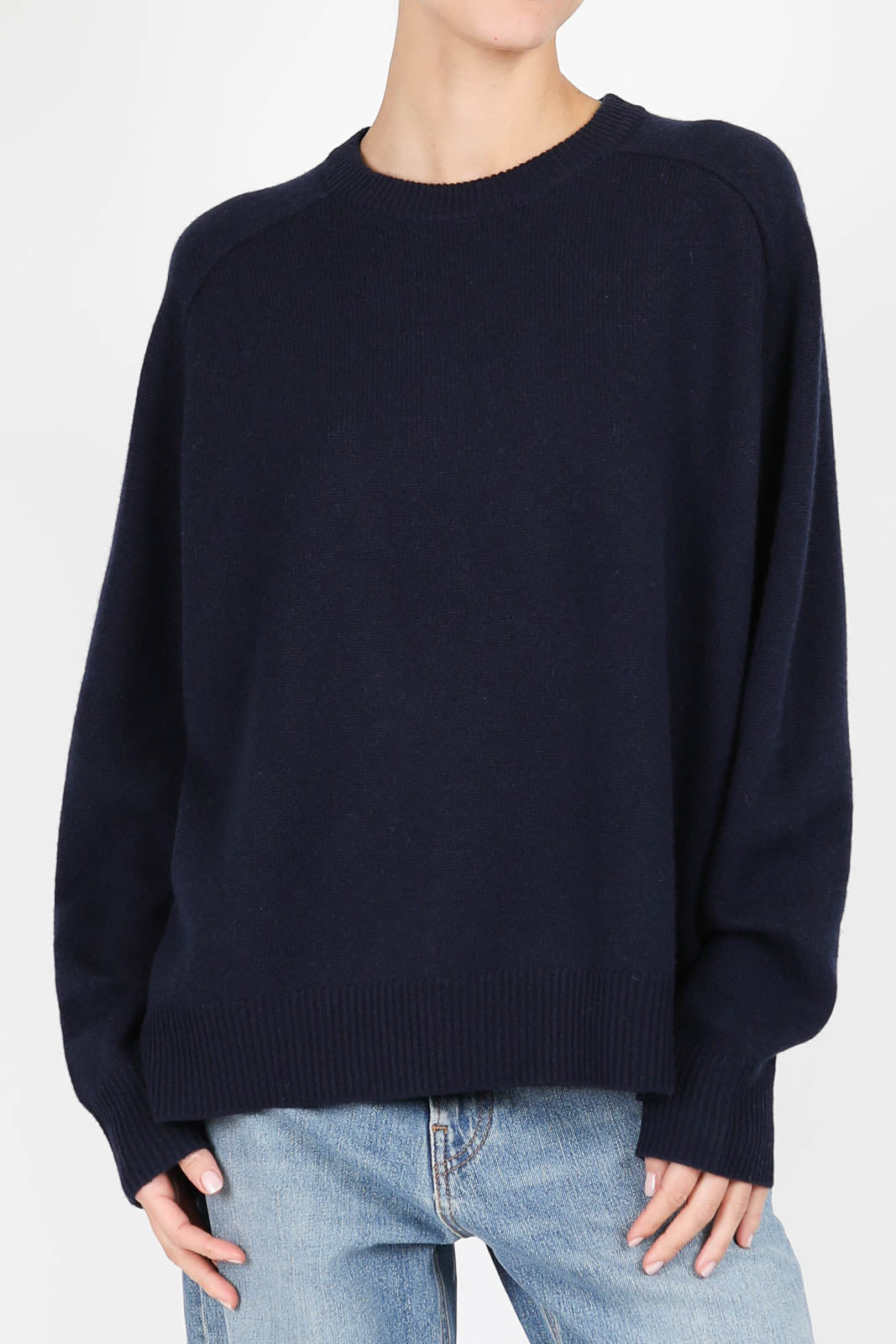 Pullover Boyfriend en bleu marine