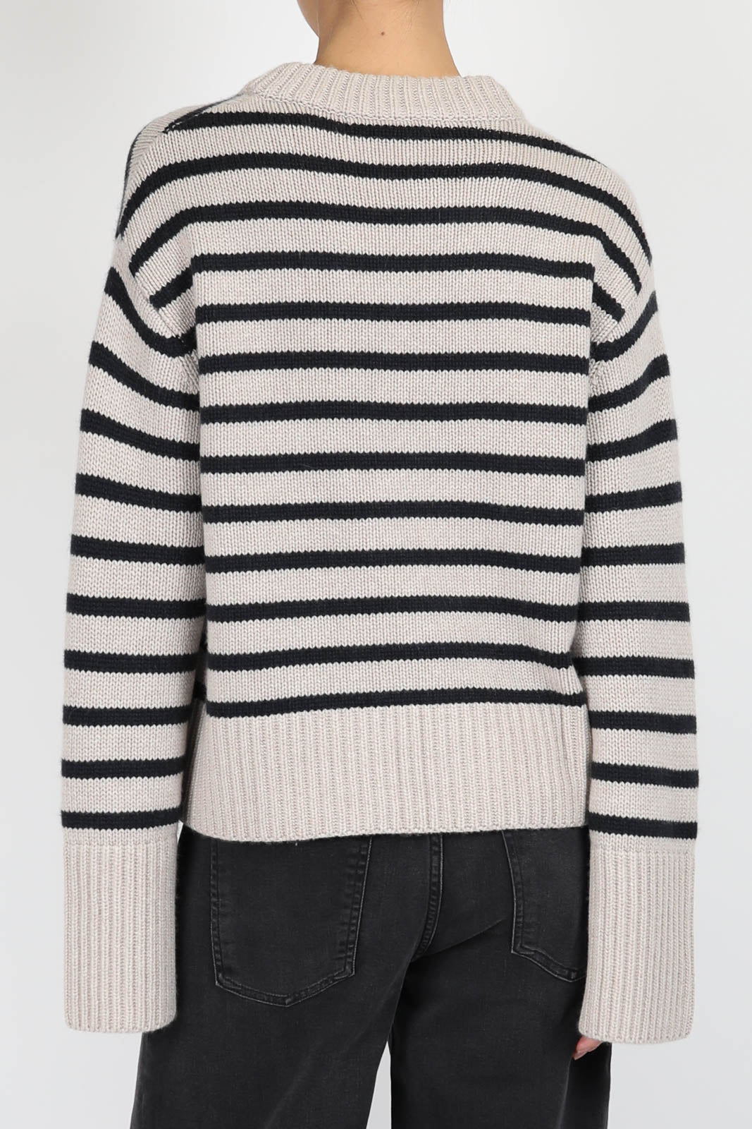 Pullover Sony dans Sand/Ink Stripes