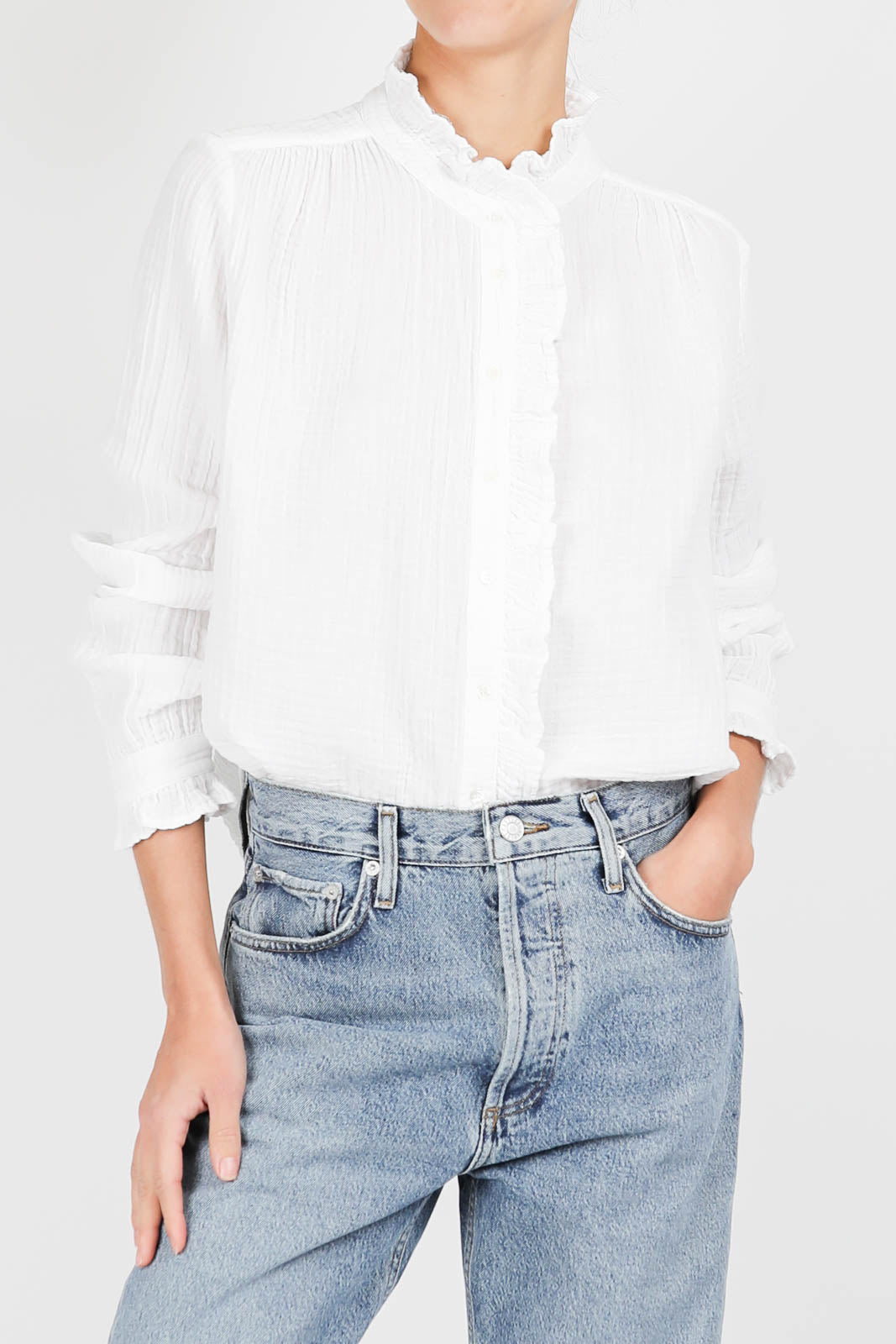 Blouse Gillian en blanc