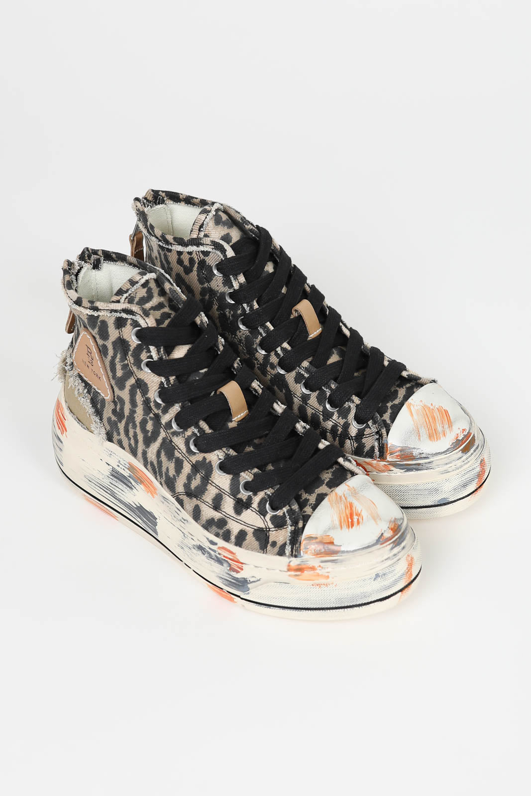 Sneakers Kurt en détresse Light Leopard