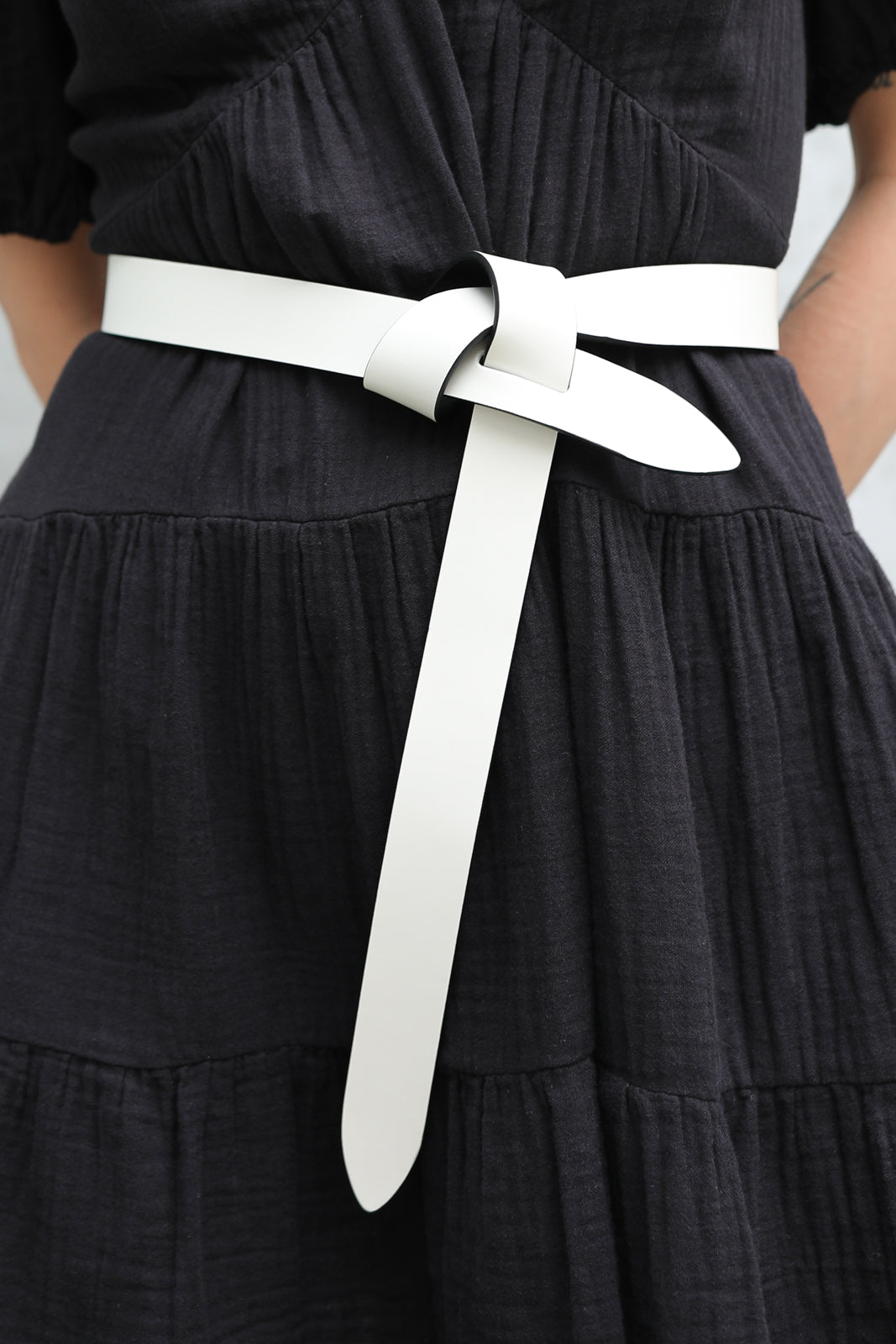 Ceinture Lecce en Chalk / Black