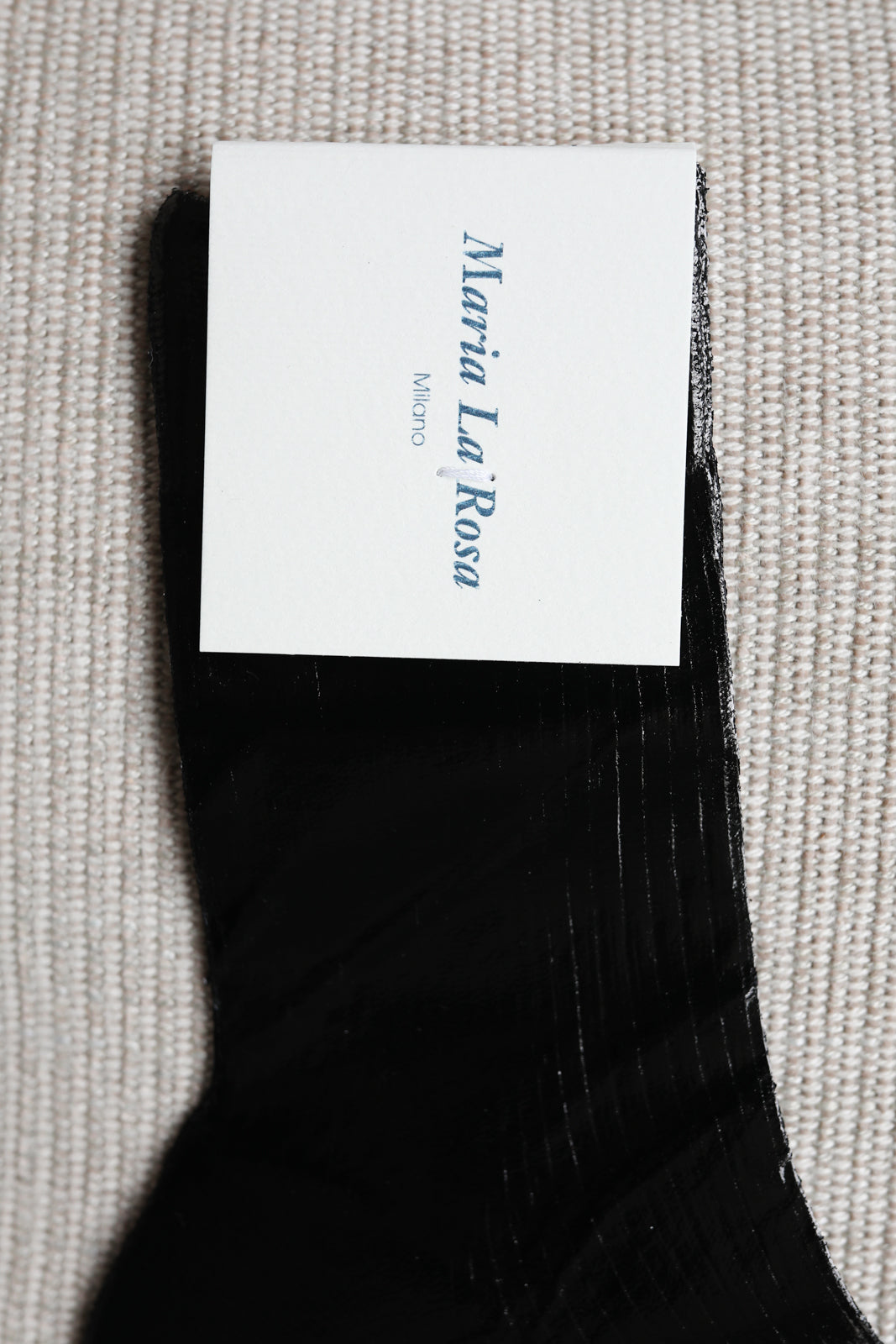 Chaussettes One Ribbed Laminated en noir