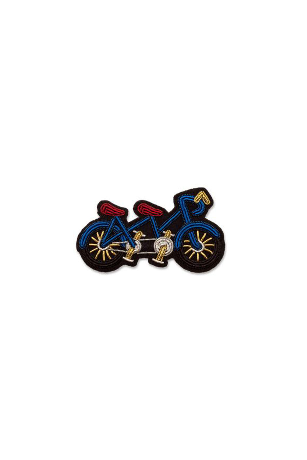 Broche Tandem en bleu