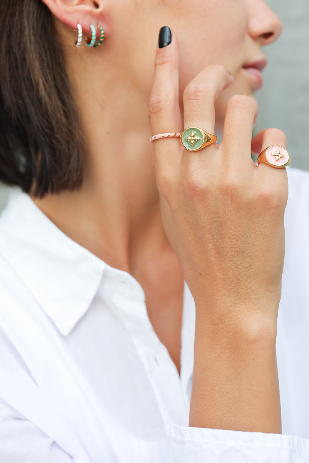 Bague Aimée en orange