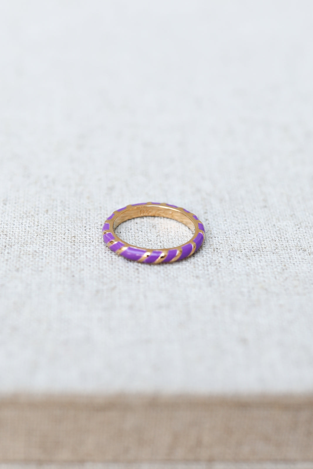 Bague Aimée en violet