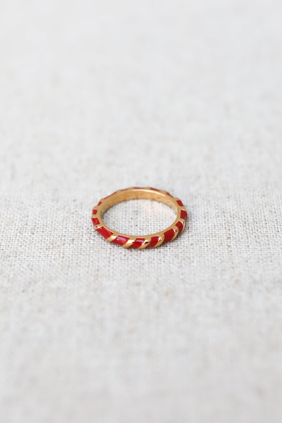 Bague Aimée en rouge