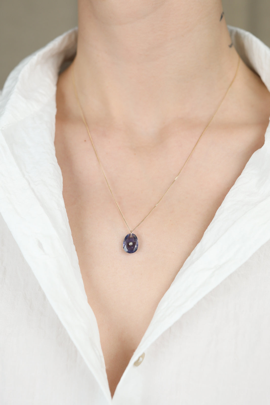 Collier Orso en iolite